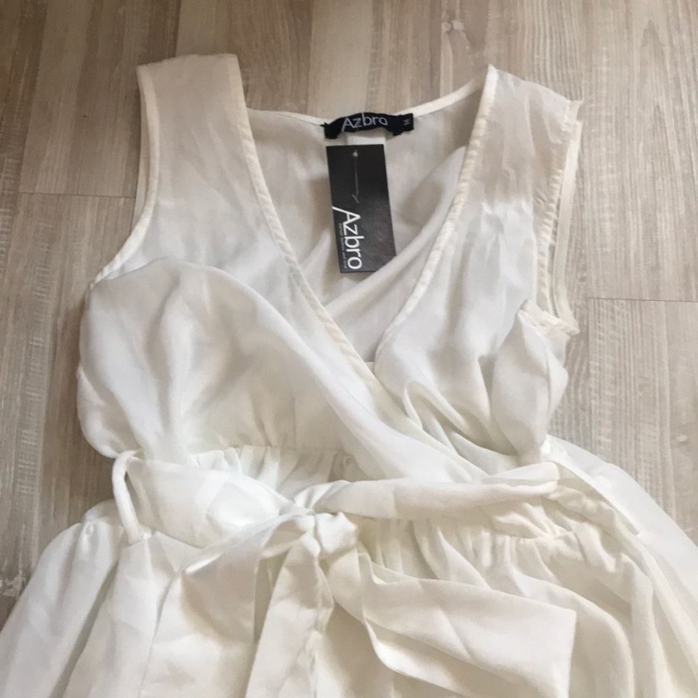 Azbro white maxi dress